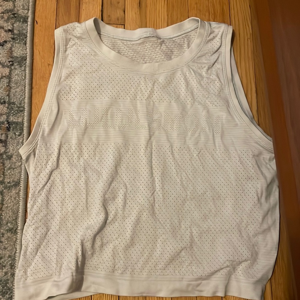 Lululemon faint light blue tank